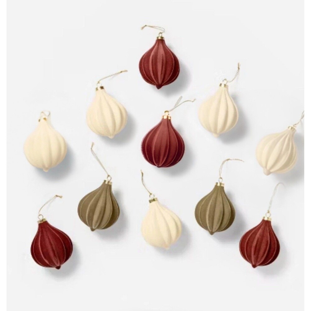 Set of 11 Velvet Decorative Ornaments - Threshold designed with Studio McGee